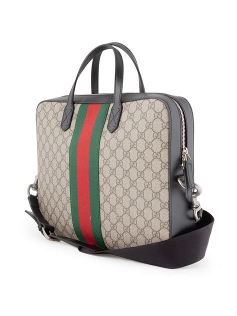 porta pc gucci|gucci heritage laptop bag.